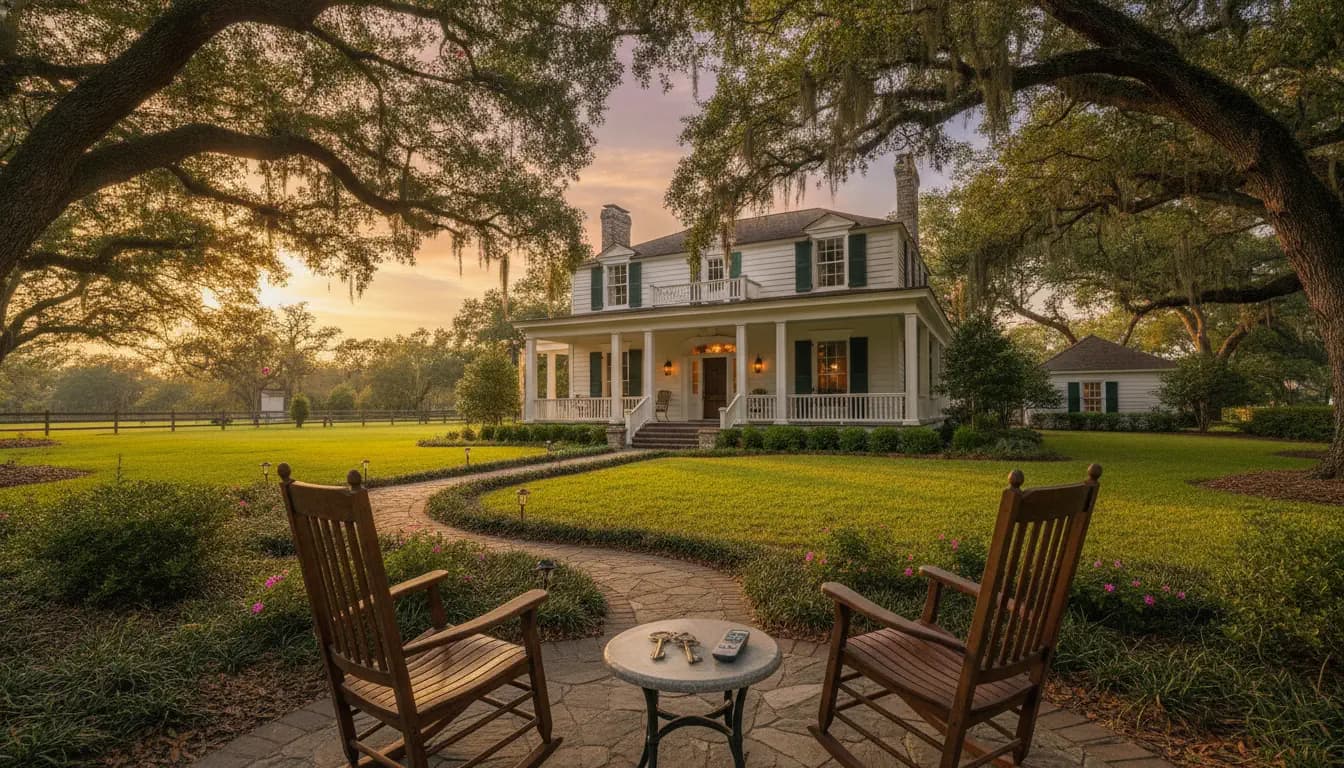 A home key handoff during a local property conversation