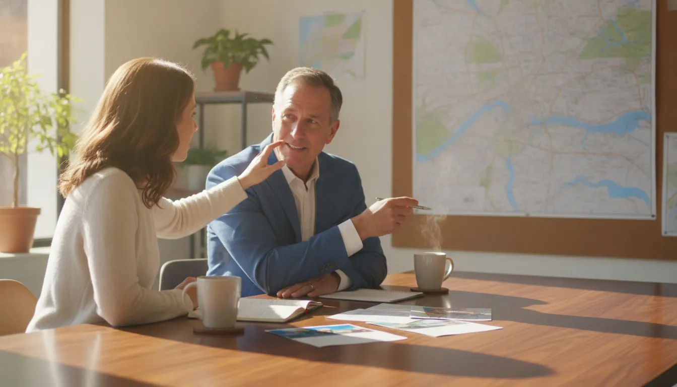 Homebuyer comparing Bossier City real estate agent options